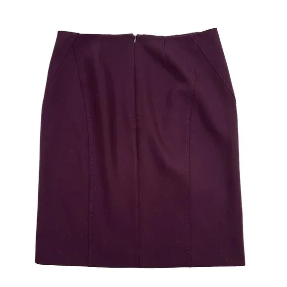 WHBM Stitched Shoulder Open Front Semi-Cropped Moto Blazer Skirt Set Size 10 - Picture 5 of 16